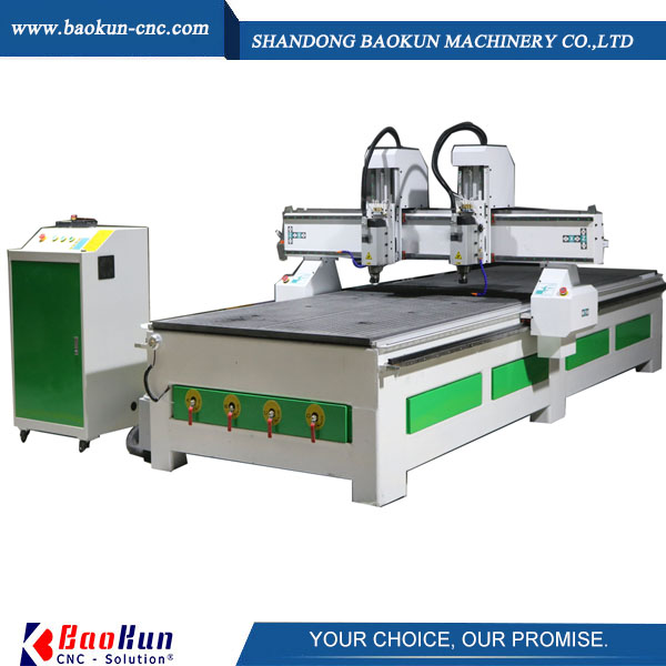 two spindles cnc router machine